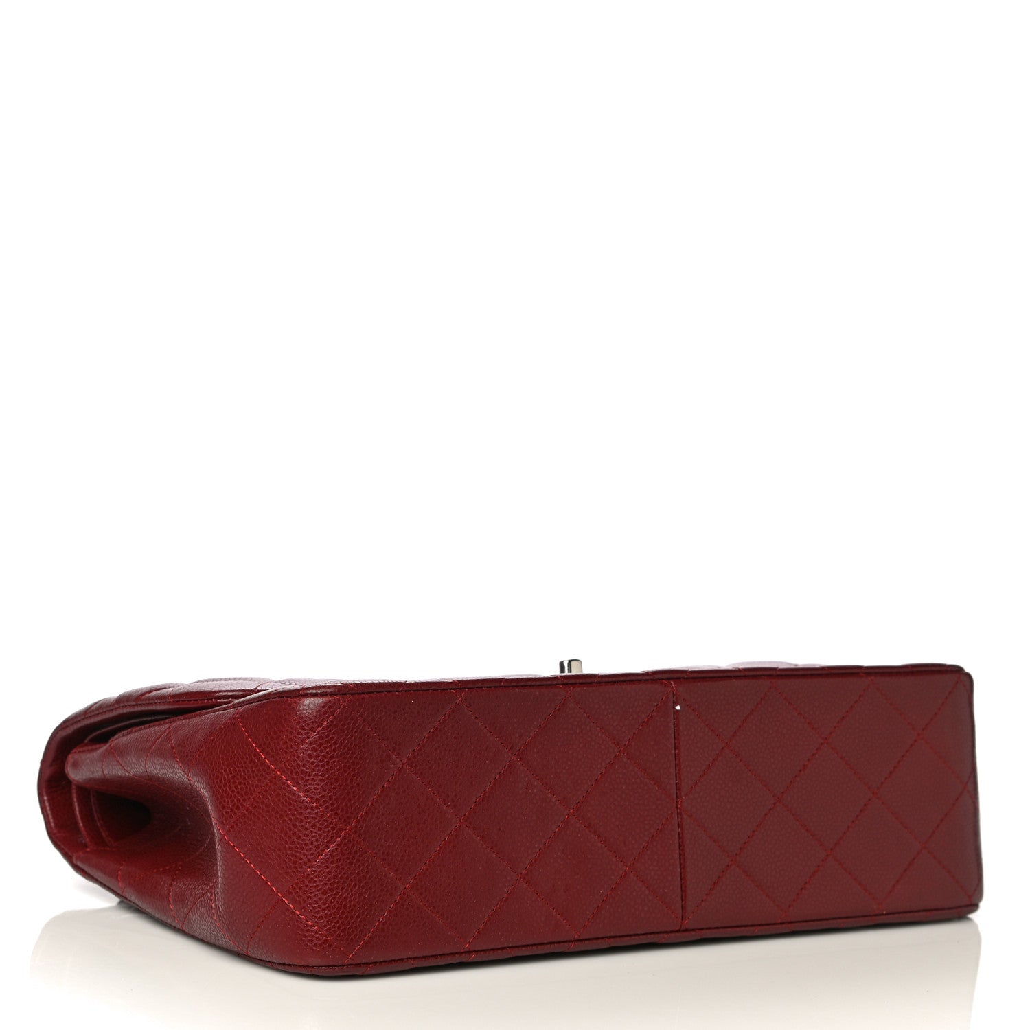 Chanel Caviar Quilted Jumbo Double Flap Dark Red 4 of 20