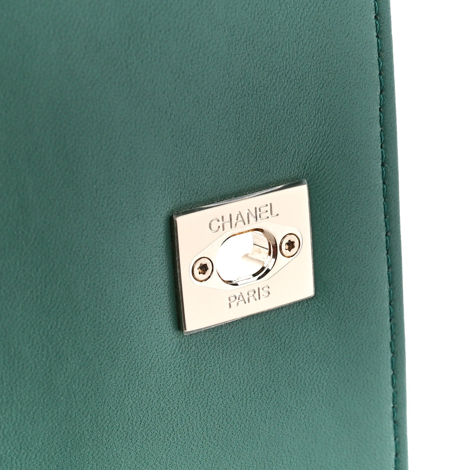 Chanel Lambskin Quilted Small Trendy CC Flap Dual Handle Bag Green 7 of 12