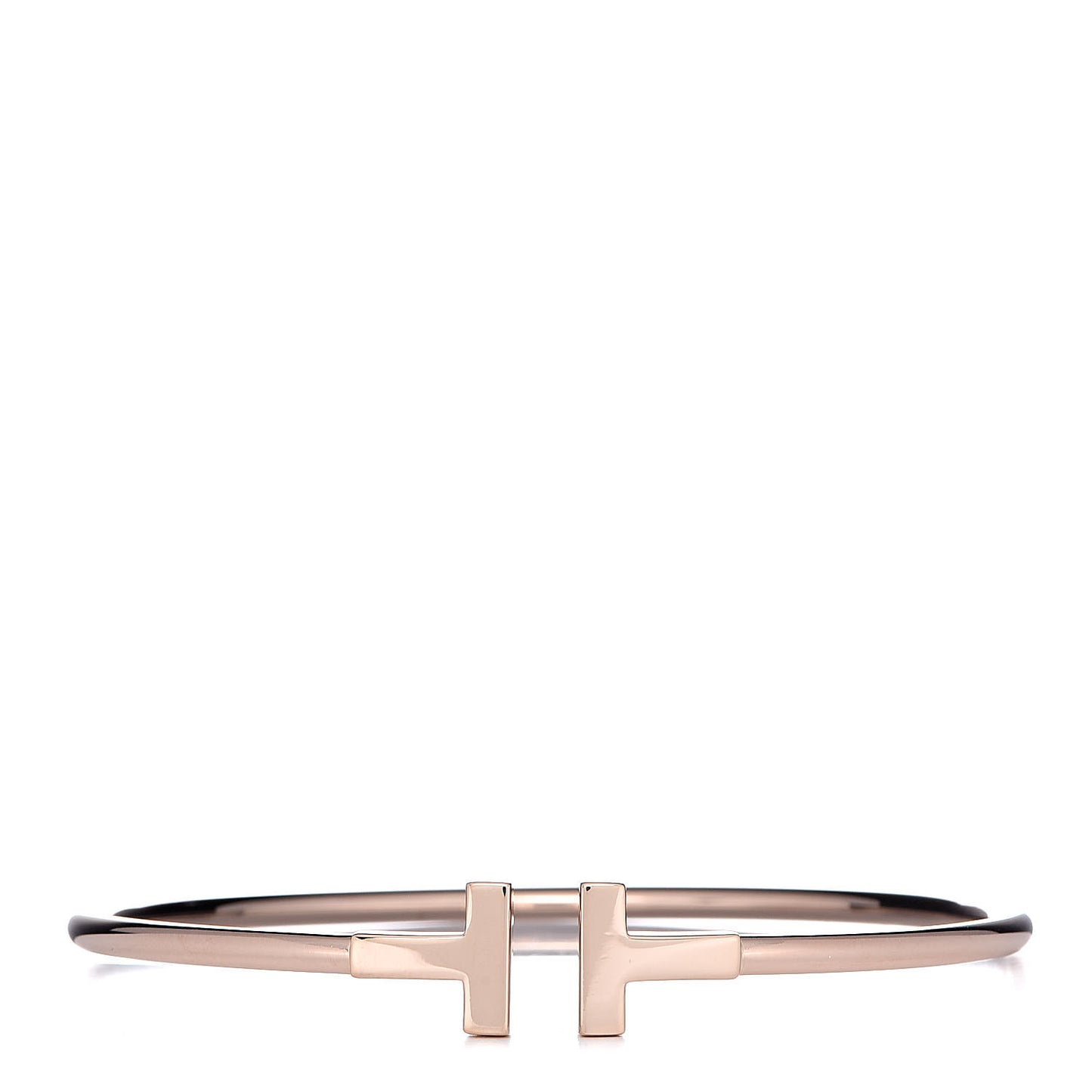 18K Rose Gold T Wire Bracelet
