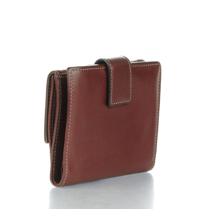 Gucci Calfskin Bamboo D Ring Compact Wallet Brown 3 of 8