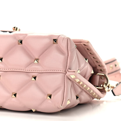 Valentino Garavani Nappa Medium Candystud Top Handle Bag Poudre 9 of 9