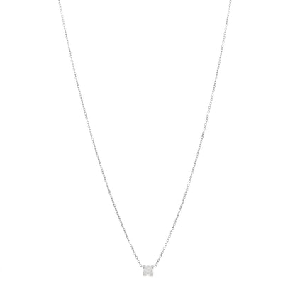Cartier 18K White Gold Diamond .31ct C De Cartier Pendant Necklace 1 of 5
