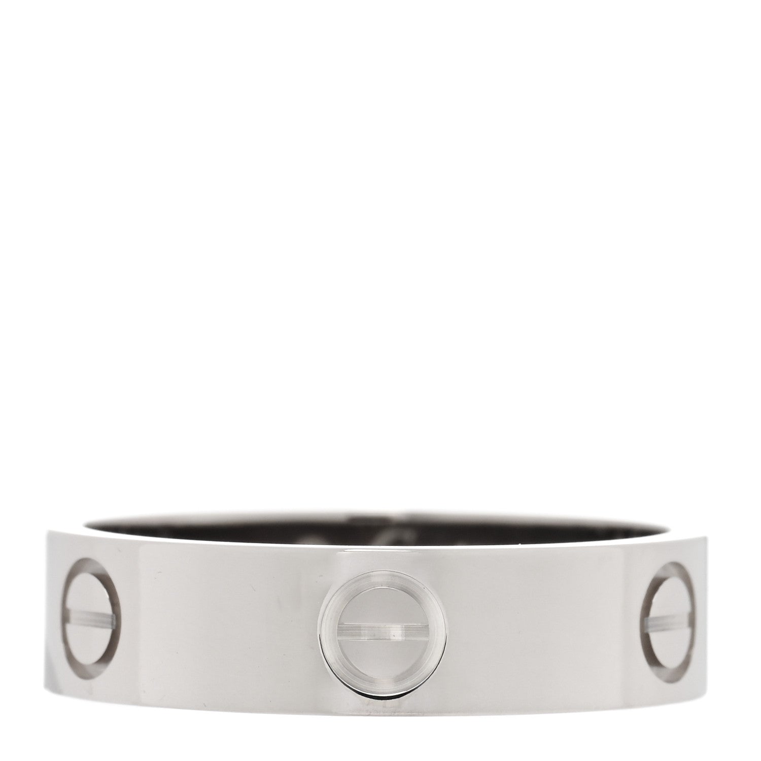 Cartier 18K White Gold 5.5mm LOVE Ring 61 9.75 1 of 5