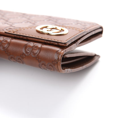 Gucci Guccissima New Britt Continental Snap Wallet Brown 11 of 11