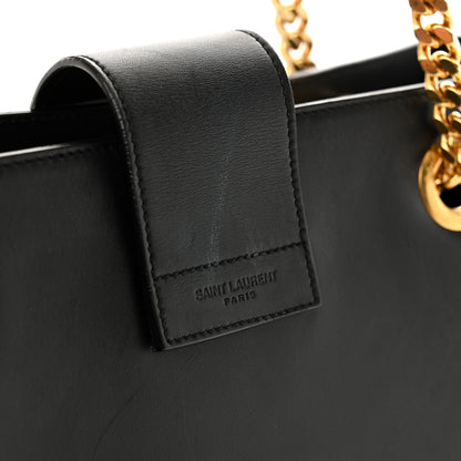 Saint Laurent Soft Calfskin Monogram Cassandre Shopper Black 22 of 23