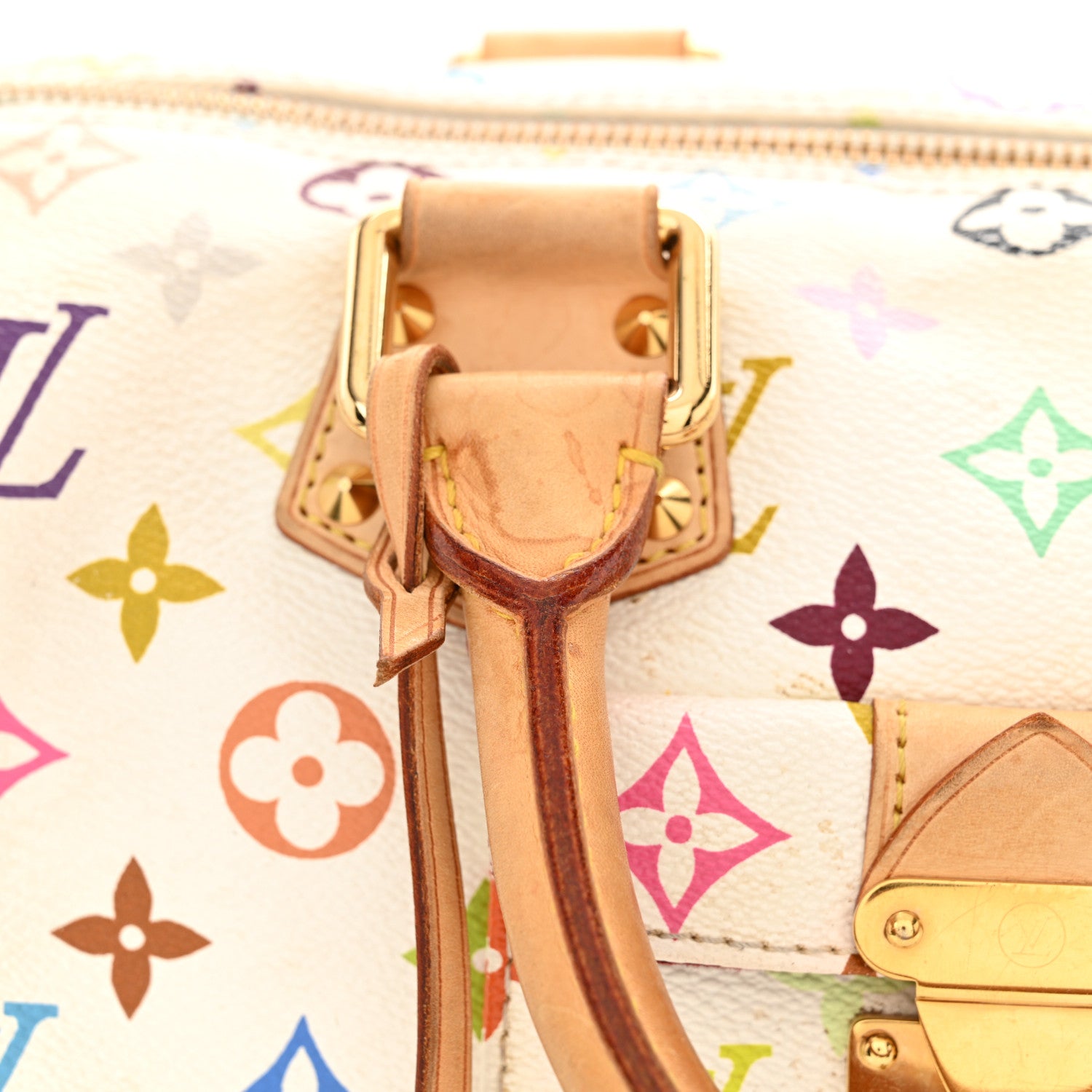 Louis Vuitton Monogram Multicolor Speedy 30 White 10 of 16