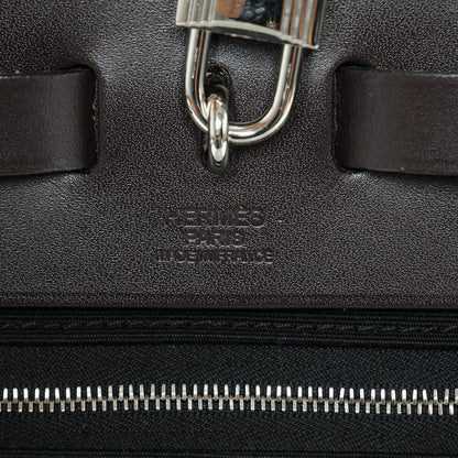 Hermes Military Toile Vache Hunter Herbag Zip PM 31 Black 5 of 8