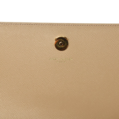 Saint Laurent Grain De Poudre Medium Monogram Kate Satchel Nude Powder 6 of 9