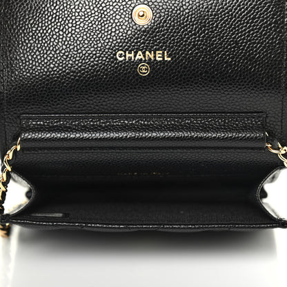 Chanel Caviar Quilted Miss Coco Clutch With Chain Black 4 of 5