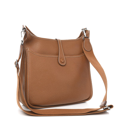 Hermes Taurillon Clemence Evelyne III GM Gold 2 of 9