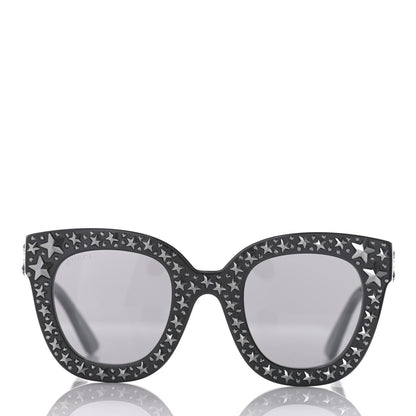 Gucci Acetate Stars Cat Eye Sunglasses GG0116S Black 2 of 7