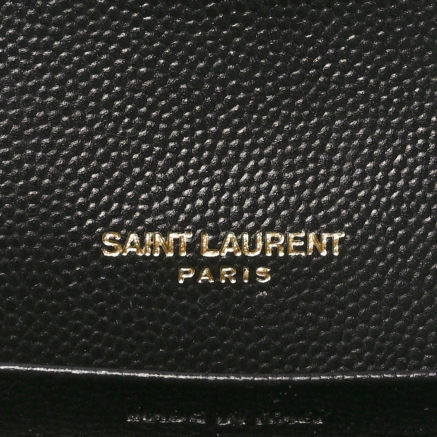 Saint Laurent Grain De Poudre Mixed Matelasse Triquilt Large Monogram Wallet Black 6 of 9