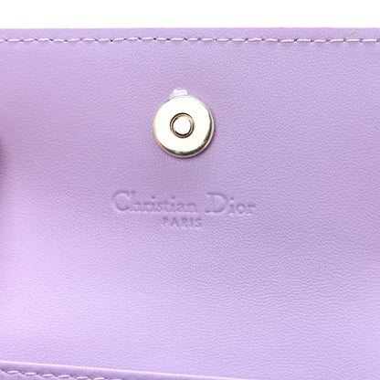 Christian Dior Lambskin Cannage Miss Dior Glycine Wallet Purple 6 of 9