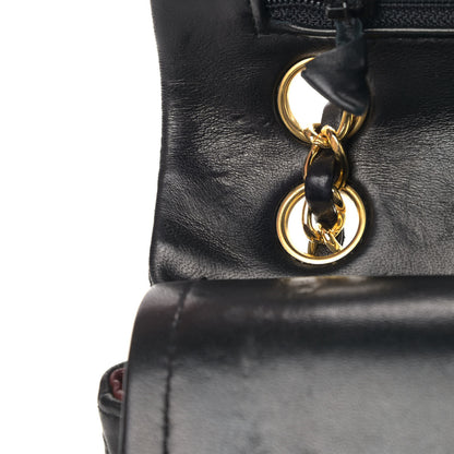 Chanel Lambskin Quilted Small Double Flap Black 11 of 12