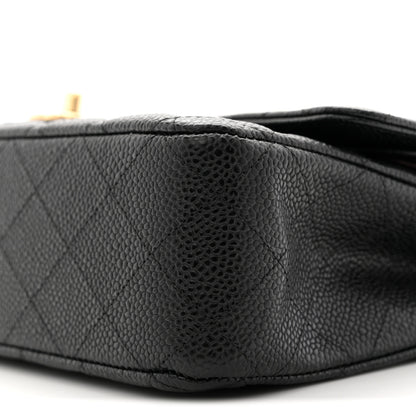 Chanel Caviar Quilted Medium Double Flap Black 10 of 11