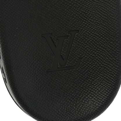 Louis Vuitton Rubber Monogram Eclipse Mens Waterfront Mules 11 Black 7 of 9