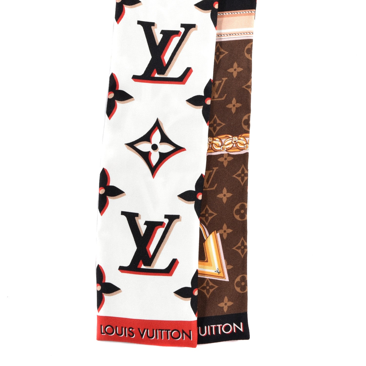Louis Vuitton Silk Monogram Escale Perfect Match Bandeau Brown 2 of 3