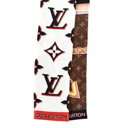 Louis Vuitton Silk Monogram Escale Perfect Match Bandeau Brown 2 of 3