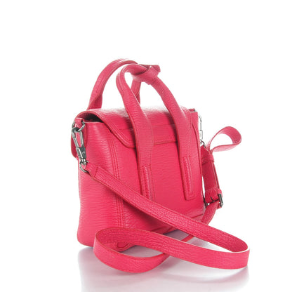 3.1 Phillip Lim 3.1 Textured Calfskin Mini Pashli Satchel Raspberry 3 of 8