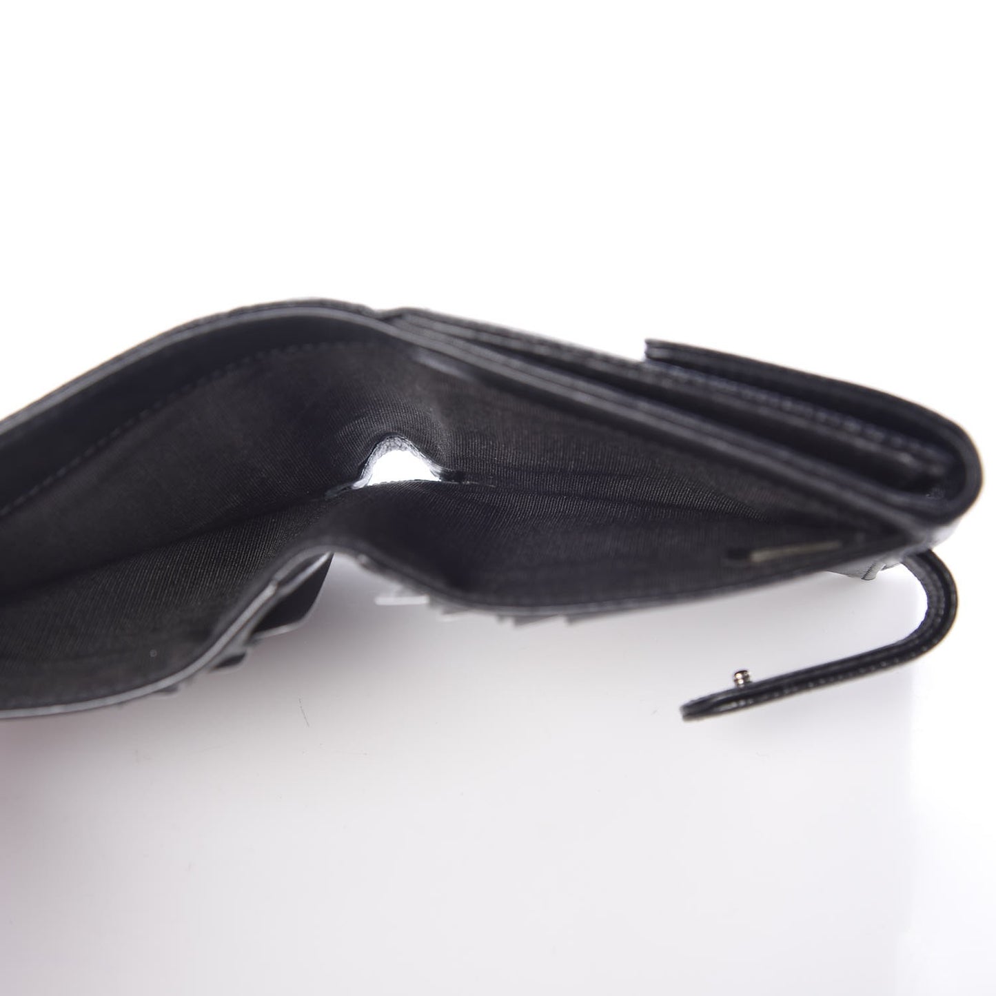 Caviar Timeless CC Compact French Wallet Black