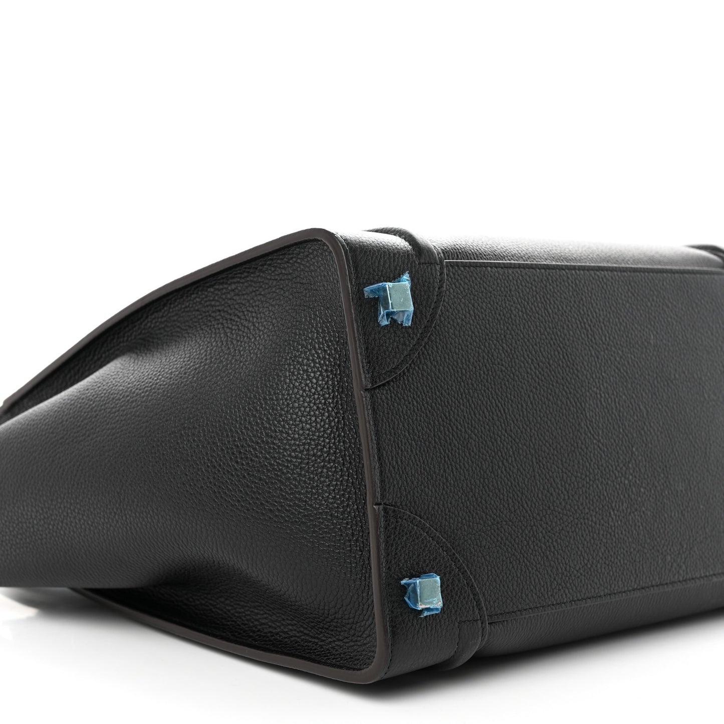 Drummed Calfskin Mini Luggage Black
