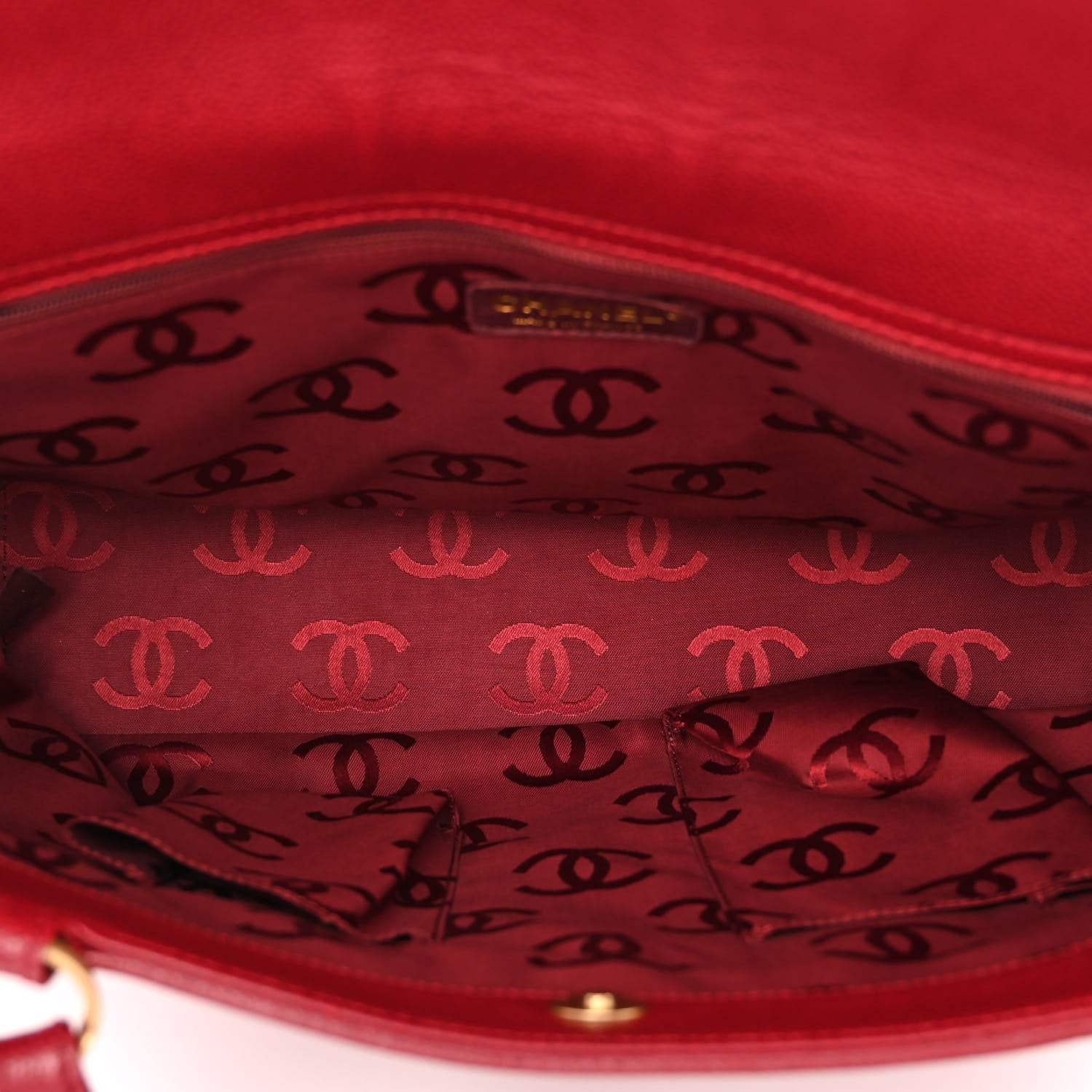 Chanel Caviar Timeless CC Shoulder Bag Red 5 of 16