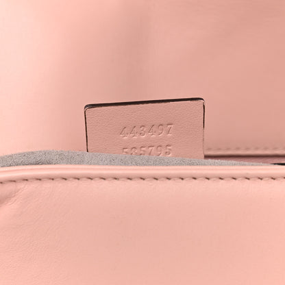 Gucci Calfskin Matelasse Small GG Marmont Shoulder Bag Perfect Pink 7 of 11