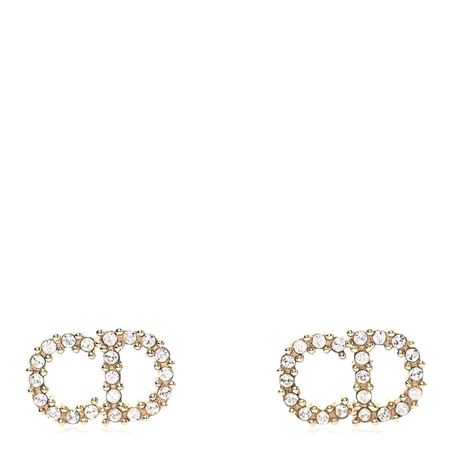Crystal Clair D Lune Earrings Gold