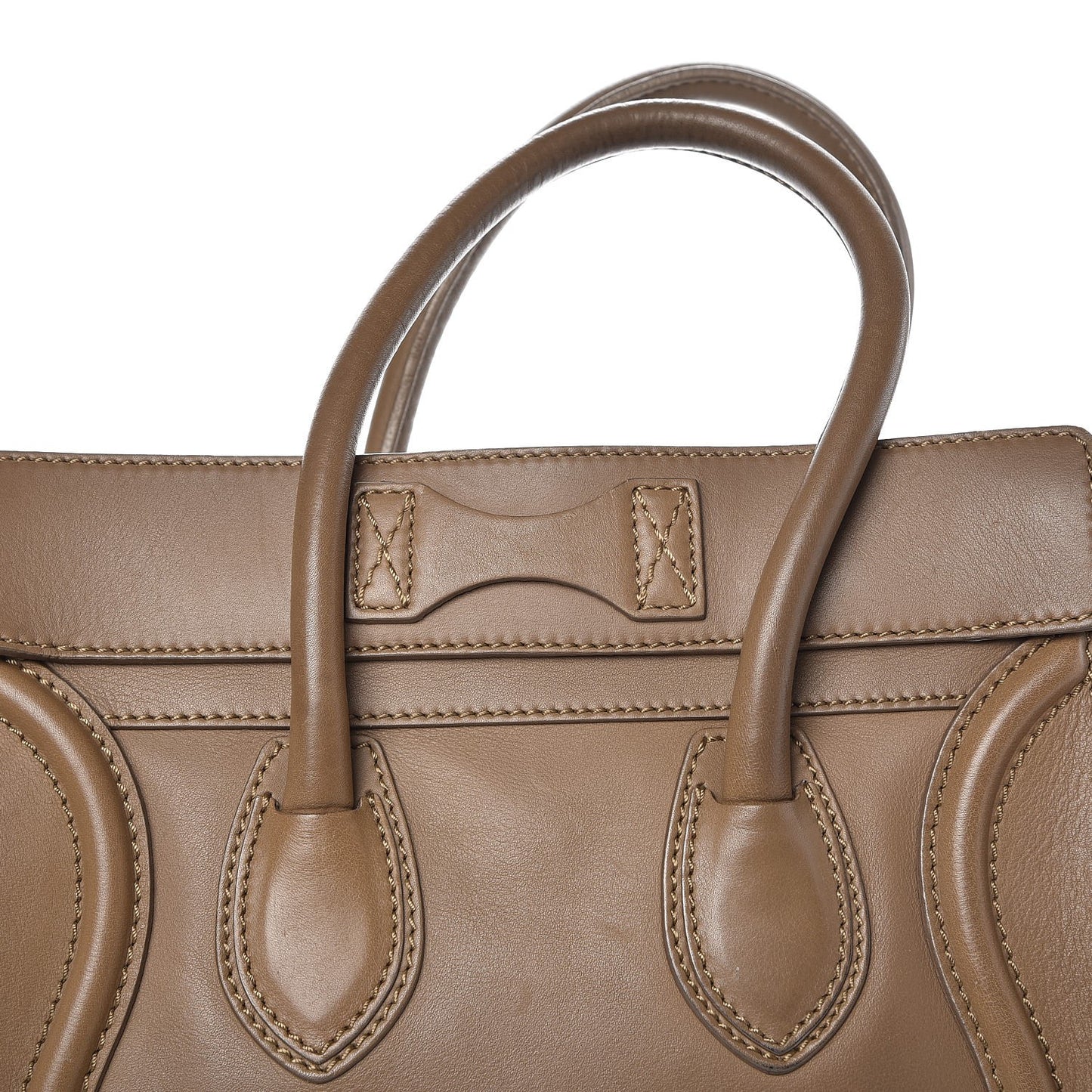 Smooth Calfskin Micro Luggage Camel