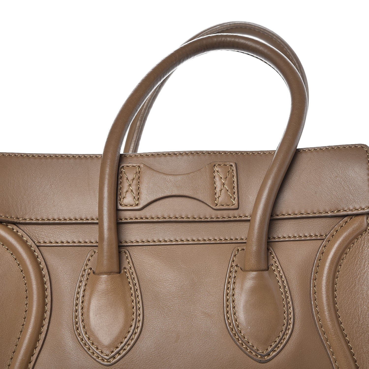 Celine Smooth Calfskin Micro Luggage Camel 9 of 14