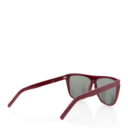 Saint Laurent Acetate Sunglasses SL 1 Slim Red 4 of 8