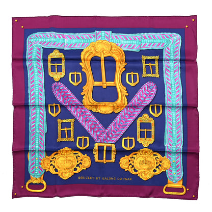 Hermes Silk Boucles Et Galons Du Tsar Scarf 70 1 of 5