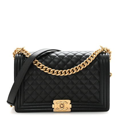 Chanel Caviar Quilted New Medium Boy Flap Black 1 of 11