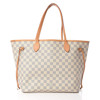 Louis Vuitton Damier Azur Neo Neverfull MM Rose Ballerine 3 of 16
