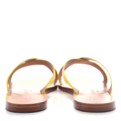 Givenchy Calfskin Logo Strap Sandals 40 Lemon 7 of 11