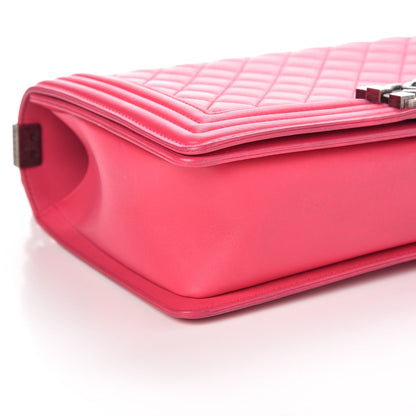 Chanel Lambskin Quilted New Medium Boy Flap Pink 9 of 12