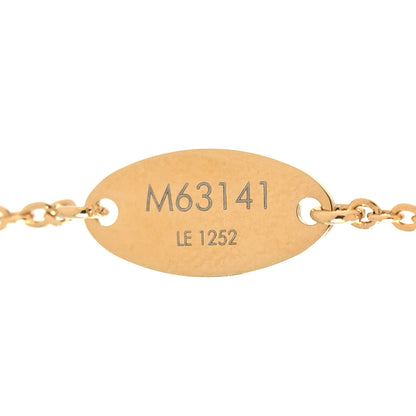 Louis Vuitton Nanogram Name Tag Necklace Gold 6 of 6