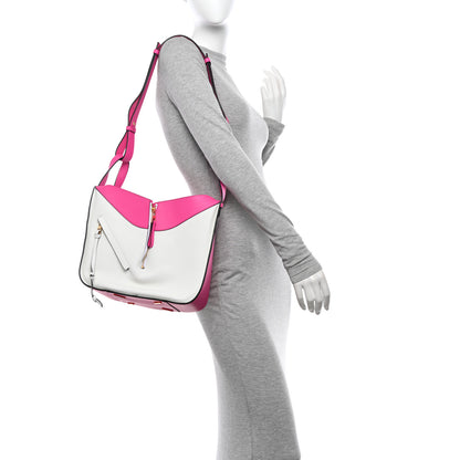 Loewe Calfskin Small Hammock Shoulder Bag Shocking Pink White 2 of 15