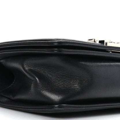 Chanel Calfskin Chevron Quilted Small Boy Flap Black 8 of 9