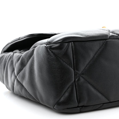Chanel Lambskin Quilted Large Chanel 19 Flap Black 9 of 12