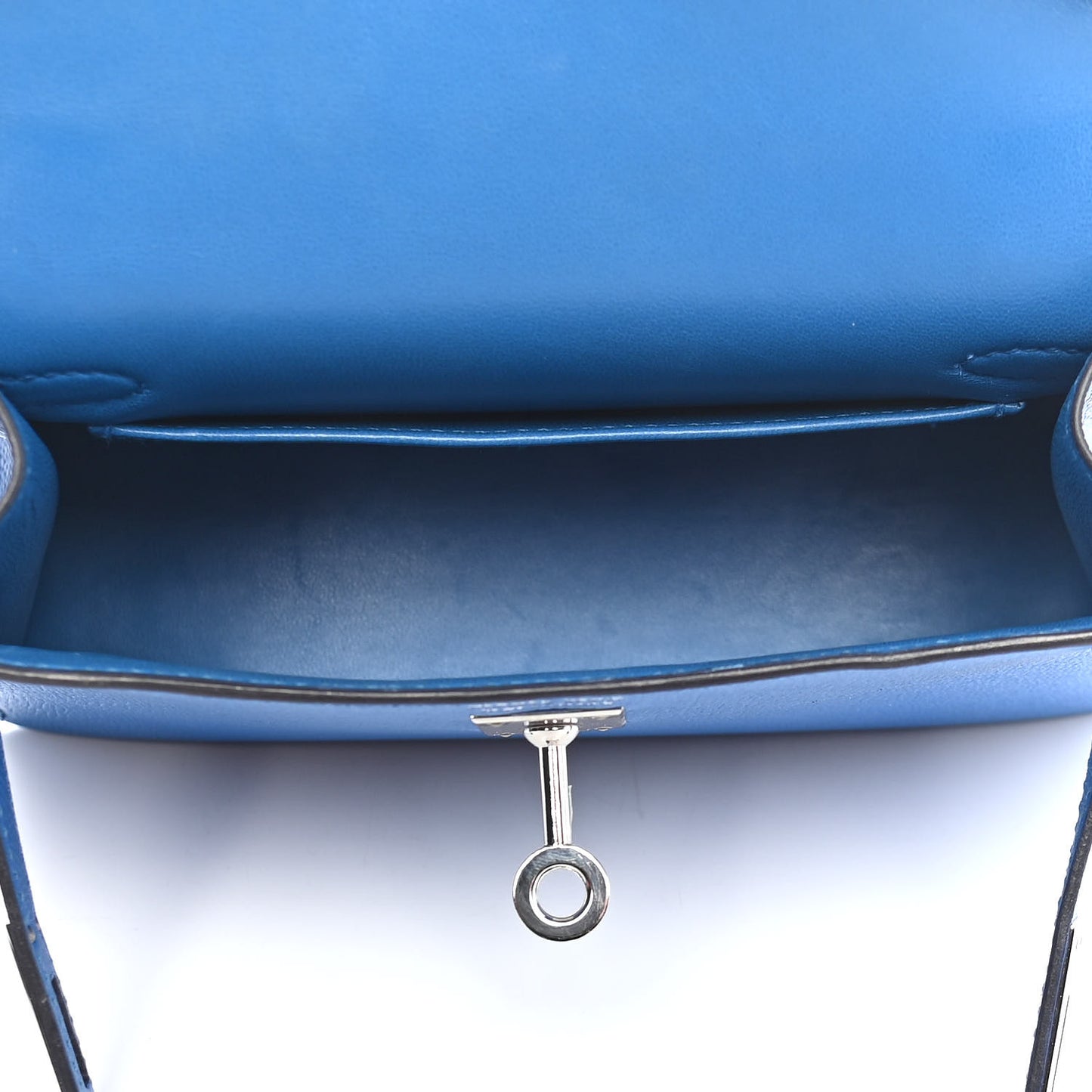 Epsom Mini Kelly Sellier 20 Bleu Zellige