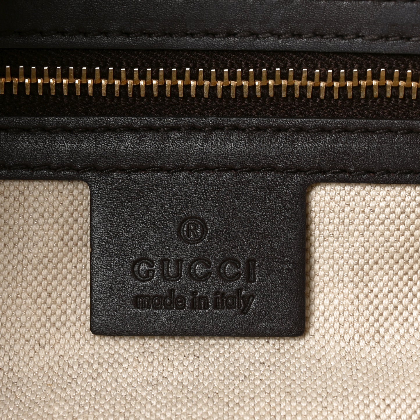 Guccissima Medium Mayfair Tote  Dark Brown