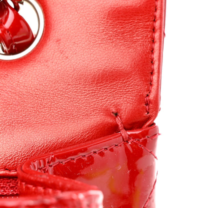 Chanel Patent Quilted Jumbo Single Flap Red 11 of 18