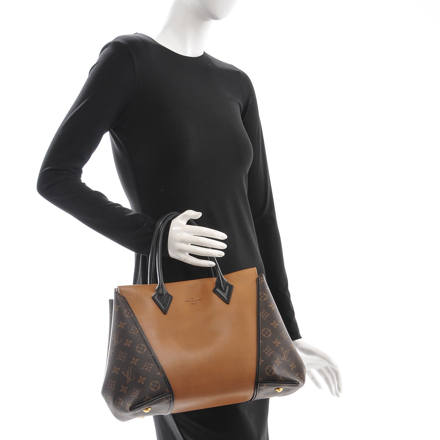 Louis Vuitton Monogram Cuir Orfevre Tote W PM Noisette 2 of 6