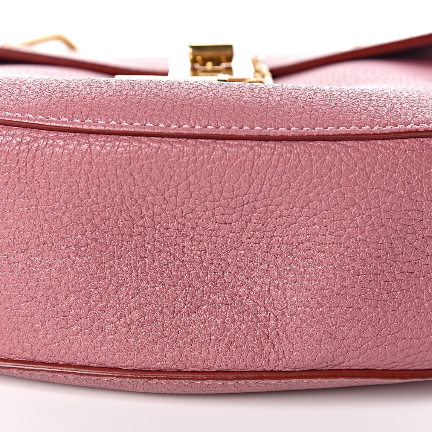Grained Lambskin Drew Shoulder Bag Velvet Mauve