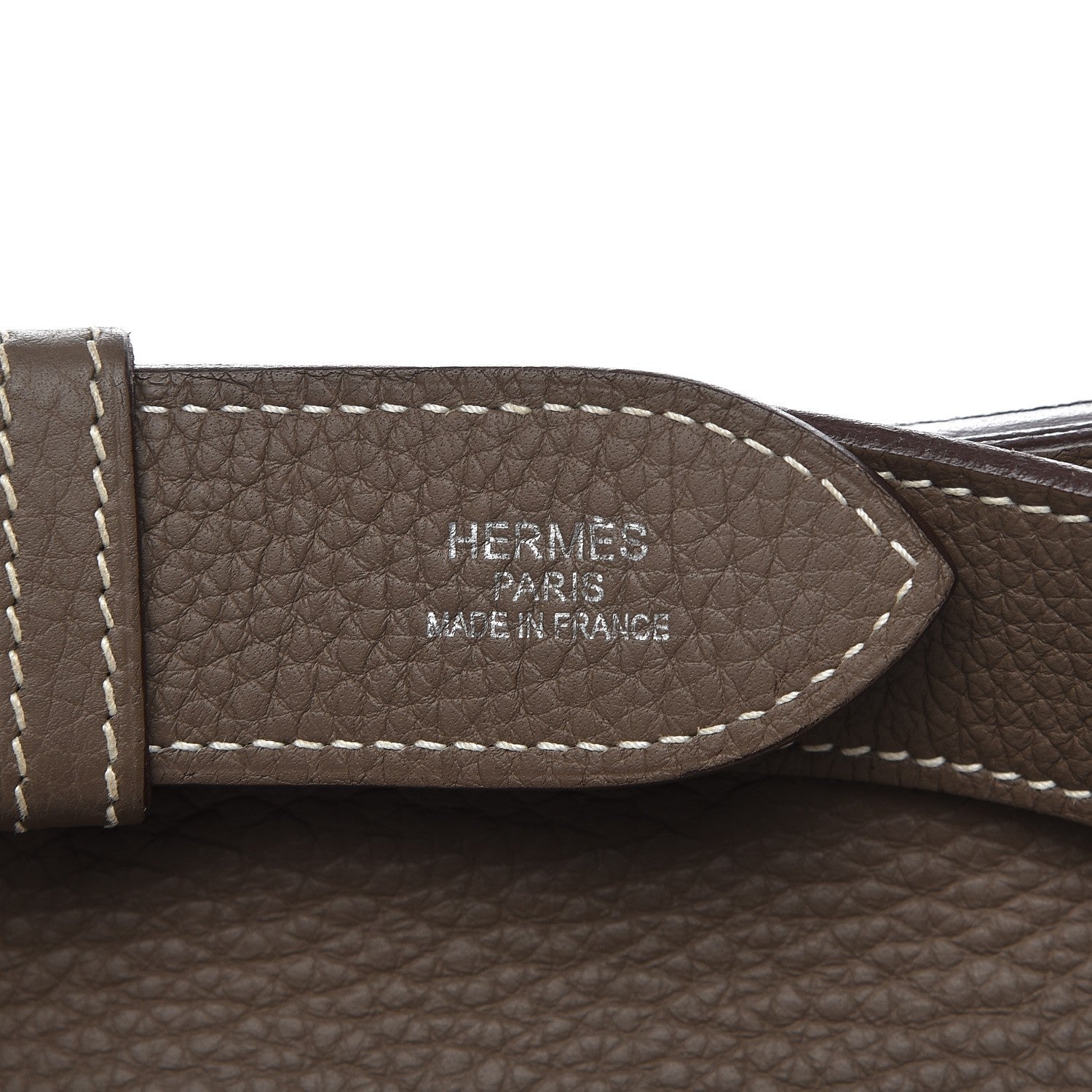 Hermes Taurillon Clemence Jypsiere 34 Etoupe 9 of 9