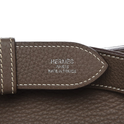 Hermes Taurillon Clemence Jypsiere 34 Etoupe 9 of 9