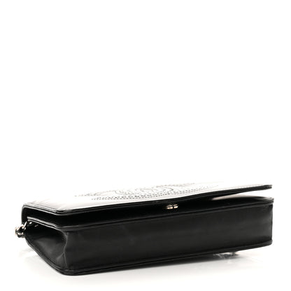 Chanel Patent Strass Wallet On Chain WOC Black 4 of 11