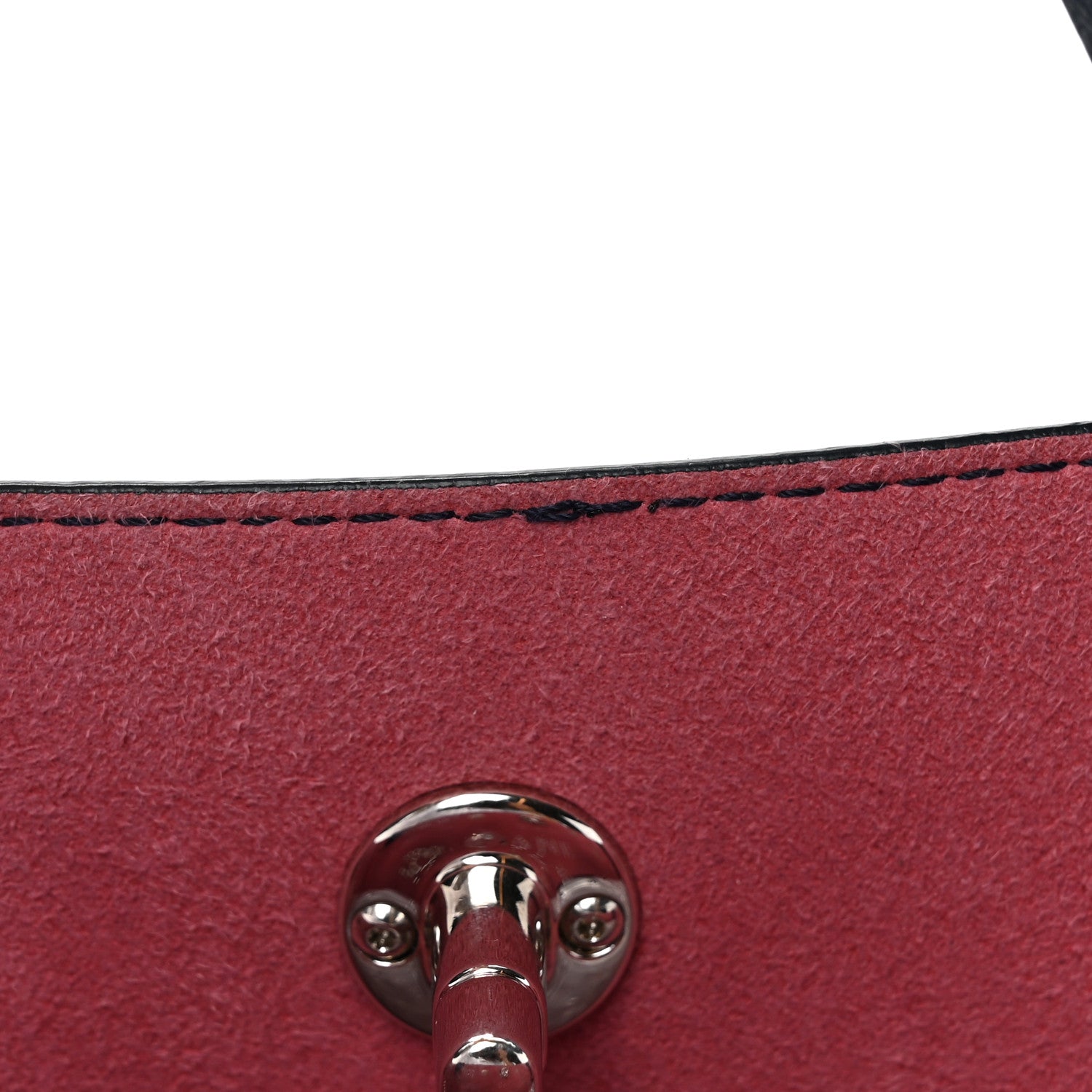 Chanel Calfskin Tweed Small Logo Eyelets Shopping Tote Navy Blue 10 of 15