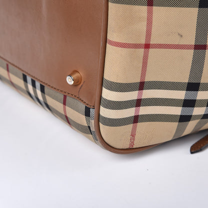 Burberry Horseferry Check Small Canterbury Tote Tan 18 of 20